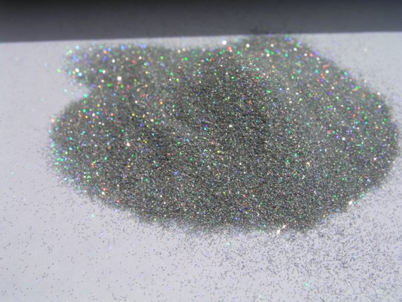Pile of Silver Holographic Flake