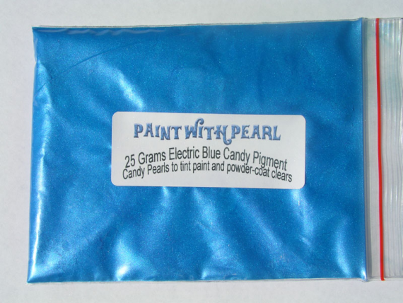 25 Gram Bag of Electric Blue Candy Pearls