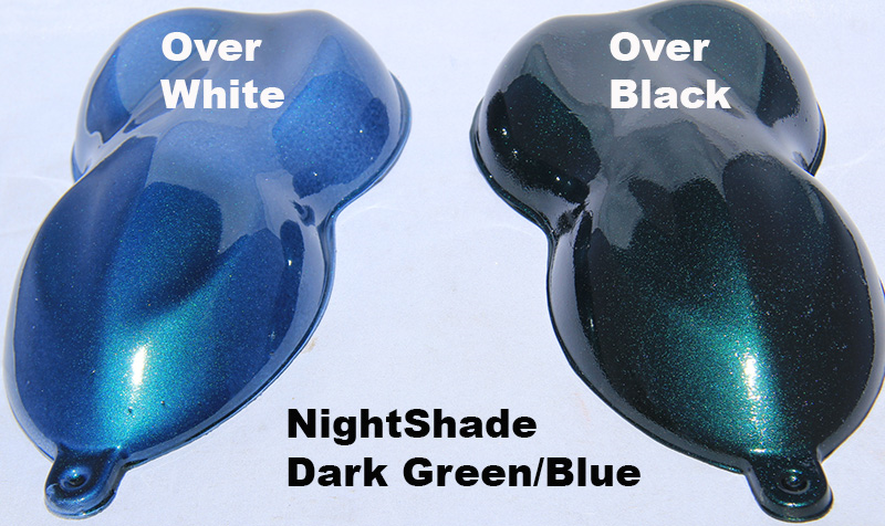Green-Blue Candy Paint Pearl NightShade - Pearl and Pigments
