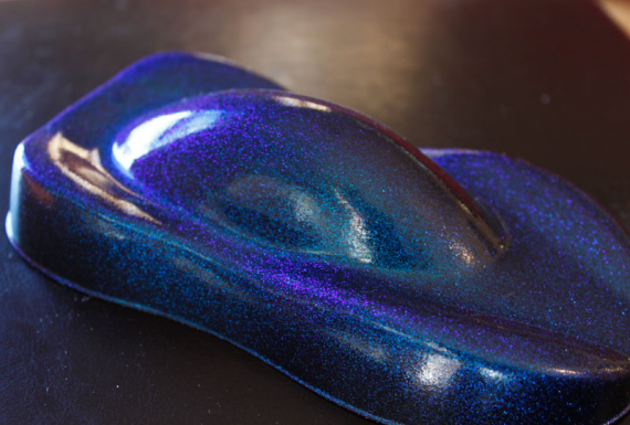 Our Aqua Blue Purple Chameleon Paint Metal Flake . Colorshifting.