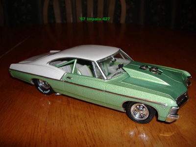 Apple Green Candy Pearl and Silver Crystal used on model Impala.