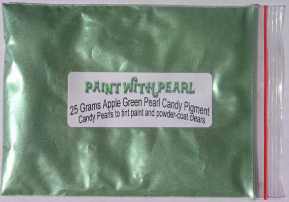 25 gram bag of Apple Green Candy Pearl