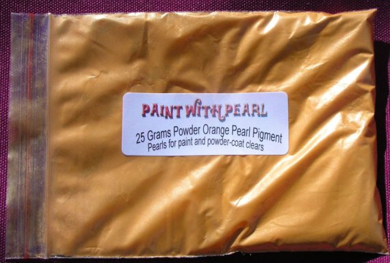 25 Gram Bag of Bright Orange Candy Pearls
