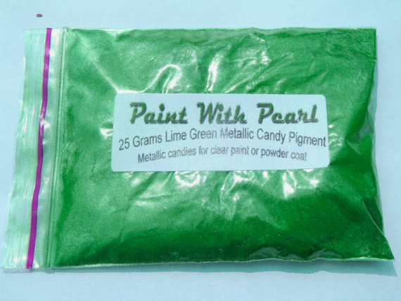 25 Gram Bag of Lime Green Candy Pearl