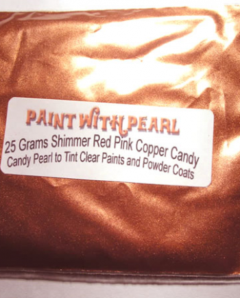 25 gram bag of Shimmer Red-Pink Candy Pearl