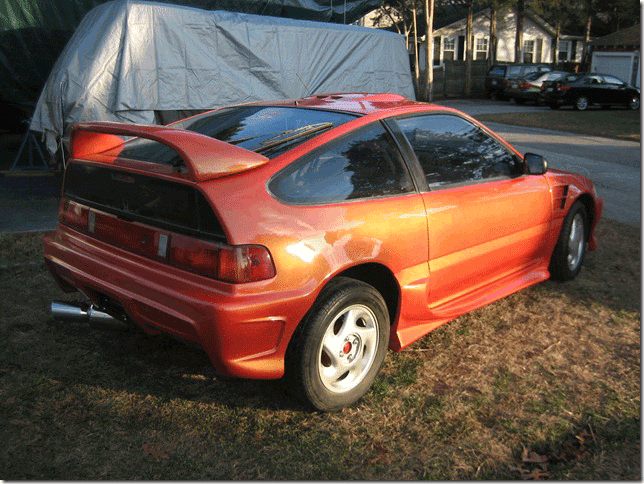 Gold Shimmer Ghost Pearl on Honda CRX.