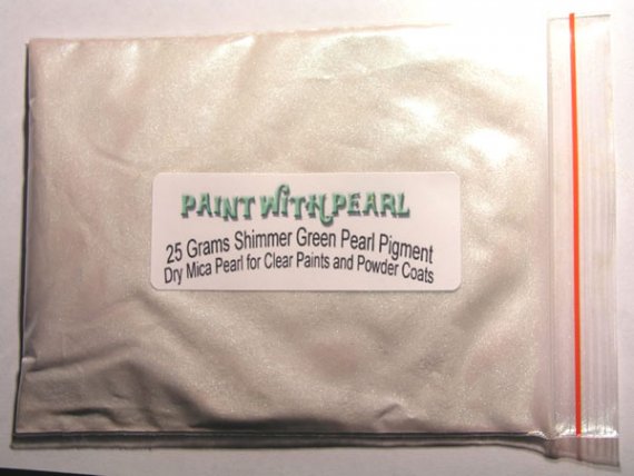 25 gram bag of Green Shimmer Ghost Pearl