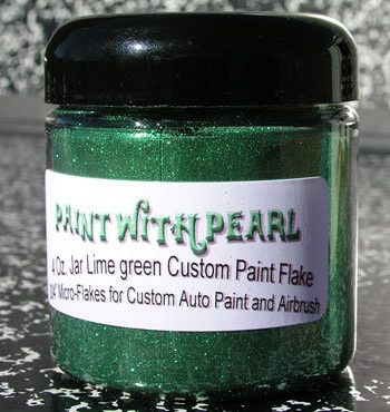 Lime Green Metal Flake