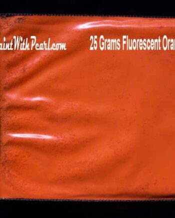 25 gram bag of orange-fluorescent-paint-pigment