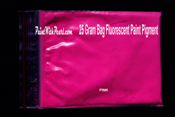 25 Gram Bag Pink Fluorescent Paint Pigment