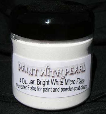 Bright White Metal Flake