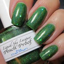 custom mixed nail polish using our pigments and flake