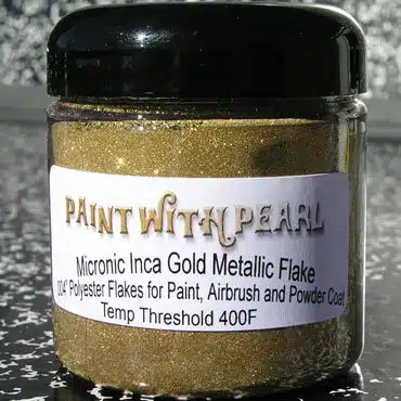 INca Gold Metal Flake jar.