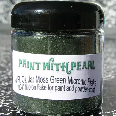 Moss Green Metal Flake jar.