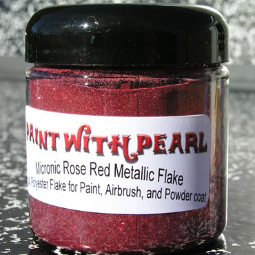 4 fl oz jar Rose Red Paint Flake (1 cup).