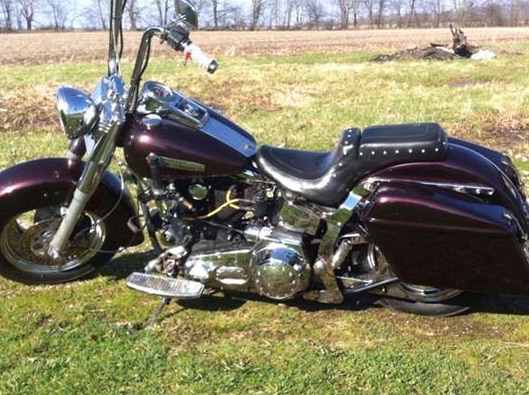Great stuff!! 1988 softail, 3 coats black base, 3 coats of your ghost red pearl, and 4 coats clear.