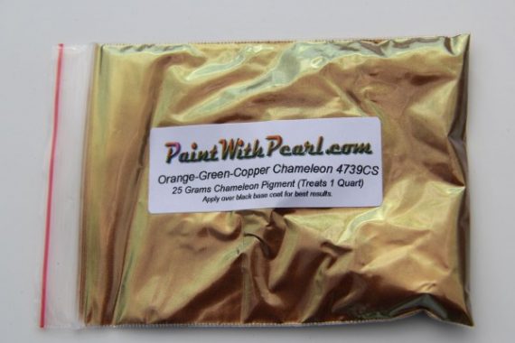 25 Gram Bag 4739CS Green Gold Bronze chameleon paint pearl.