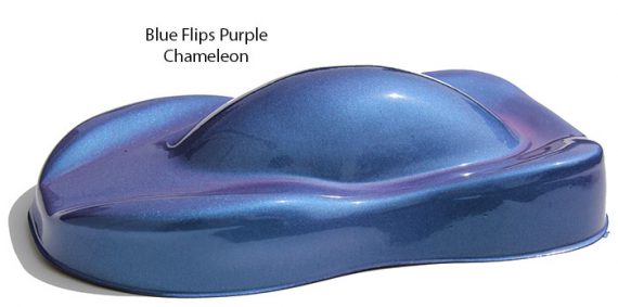 Blue Purple Flip Paint Chameleon Pearls flip two colors and cost less.