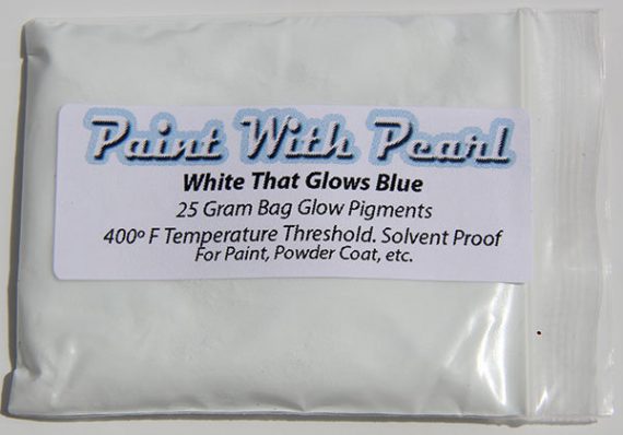 White to Blue Glow In The Dark Paint Pigments - Long Lasting - Image 2